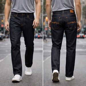 Nudie GRIM TIM Dark Rinse Jeans